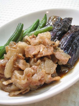 豚バラ肉となすの旨煮